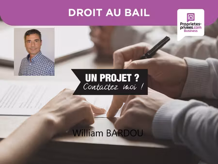 cession de bail- angle de rue- local 50 m²