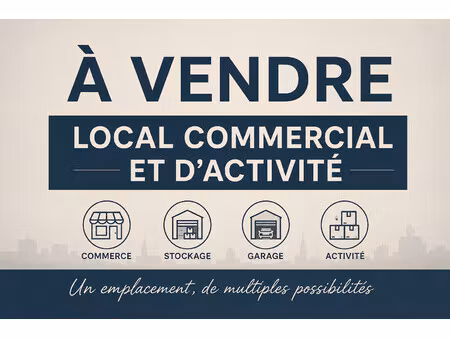 à vendre – local commercial et d'activité en plein centre