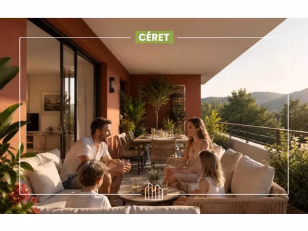 vente appartement neuf 4 pièces 101m2 céret - 421000 € - surface privée