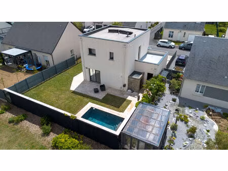 veretz - maison contemporaine 105m2 - piscine balinaise - garage - jardin