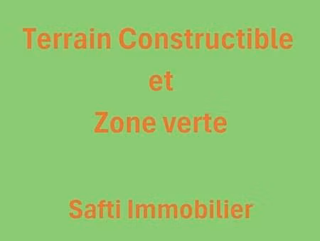terrain constructible à vendre