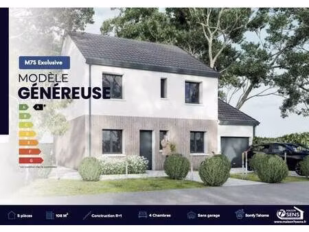 terrain avec maison neuve à vendre