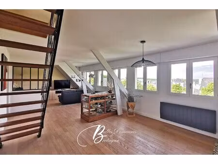 a vendre bel et grand appartement dominant le coeur de ploemeur