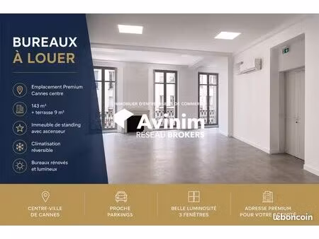 bureaux 143 m² cannes