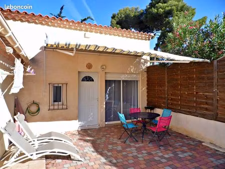 ? carry-le-rouet – charmante petite maison meublée t2/t3 indépendante avec grande cour  te