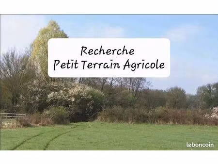 recherche petit terrain agricole - bel air