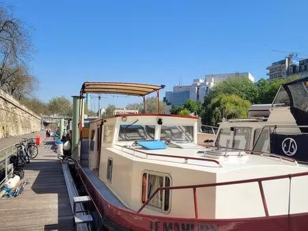 péniche 12m 2 cabines + terrasse 9m² · arsenal paris 12e - 172.000