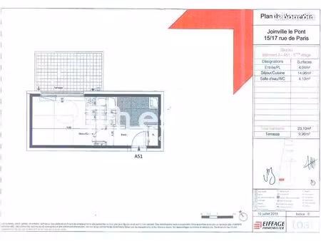 appartement 23.2m² - joinville le pont 94340