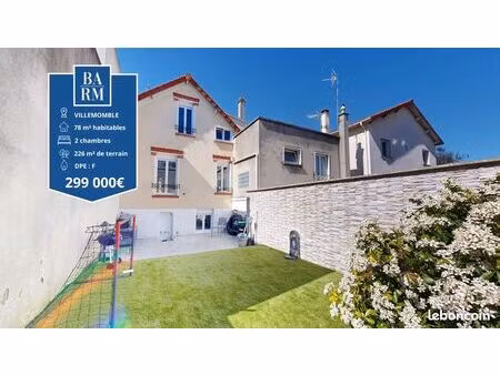 maison 3 pièces 78 m²
