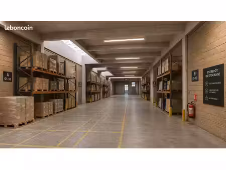 entrepôt 416 m² — entre melun et évry  à 40 km de paris