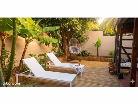 superbe maison meublée 4 pièces - 3 chambres  terrasse & bbq - entre-deux