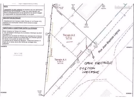 terrain constructible 301 m² – arc-sur-tille – viabilisé