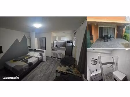 studio rdc 26m² rénové et meublé+ terrasse +jardin 50m² - résidence estudoms - idéal inves