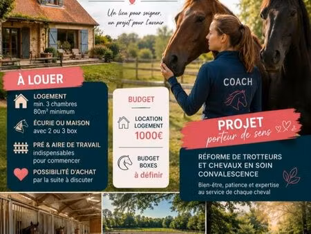 recherche location maison / écuries