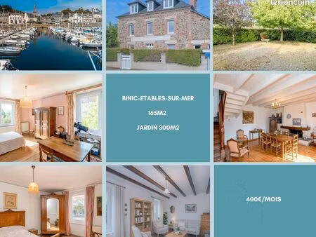 location meublée 25m2 - jardin - binic-étables-sur-mer