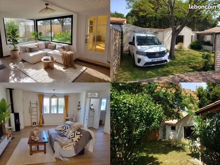 l’houmeau   10min à pied de la mer  charmante maison 92m2 avec jardin  2 chambres  1 espac
