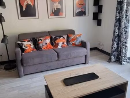 a louer studio meublé 25m2 en rdc au bord de l'armançon