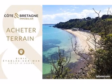 terrain 1350 m² binic-étables-sur-mer