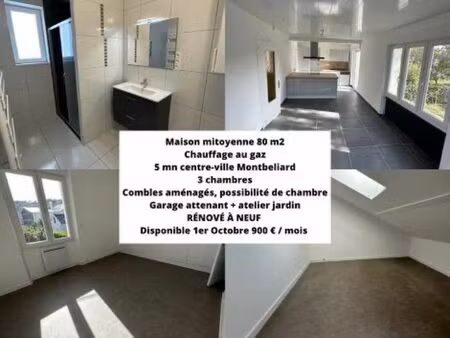 maison mitoyenne 70m2 montbeliard