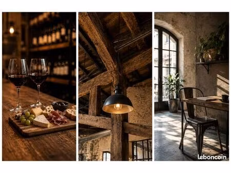 local de caractère – vernon bord de seine idéal bar à vin / café / concept de restauration
