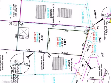 terrain 606m² saint symphorien