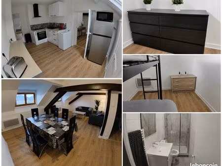 superbe t3 de charme sous les toits – vue montagnes & beffroi – fort potentiel airbnb – la