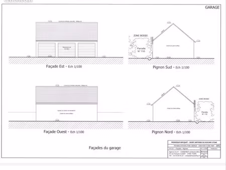 terrain avec projet garage