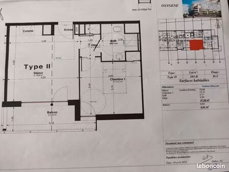 vends appartement t2