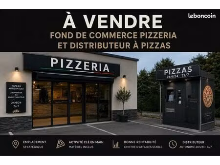 pizzeria rentable + distributeur automatique – secteur quimper