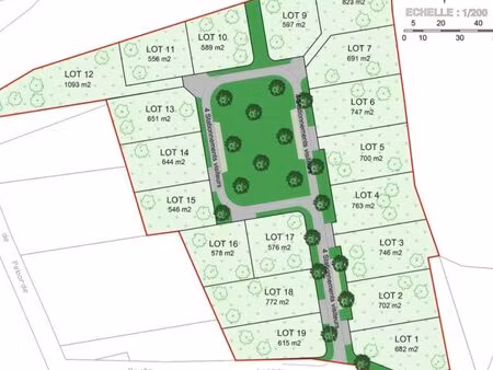 terrain 772m² cauneille