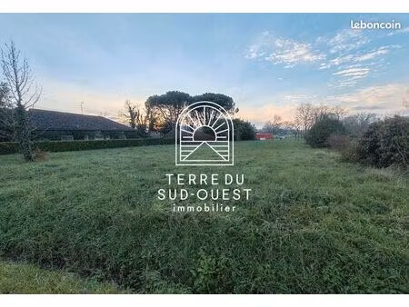 terrain 1436 m² saint cricq du gave