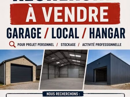 recherche garage en vente