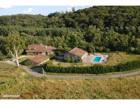 maison de caractere 360m² - terre + vignoble 6ha –piscine et dependances - gers
