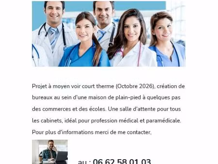 création de bureaux au sein d'une maison de plain-pied