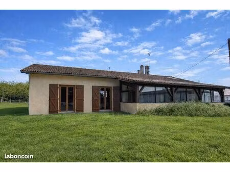 maison plain-pied 136 m² + véranda 30 m² – 4 chambres – terrain clos 1000 m² – cabanac-et-