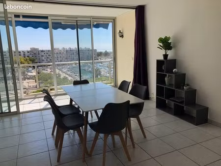 sept à juin / idéal etudiants : appartement t3 carnon plage + garage