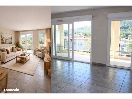 grand f3 de 89 m2 avec balcon et garage à la fouillouse centre dans immeuble récent