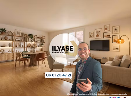 appartement 77 m² avec balcon | 2 ch | cave | centre-ville