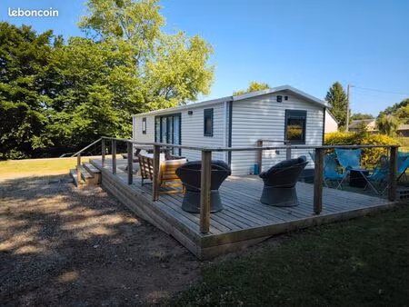 mobile home plus chalet sur 1000 m2