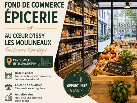 local commercial au centre d'issy-les-moulineaux