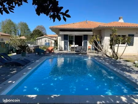 maison 120 m2 + 2 garages + dépendance + piscine - 800 m du bassin - cassy/taussat