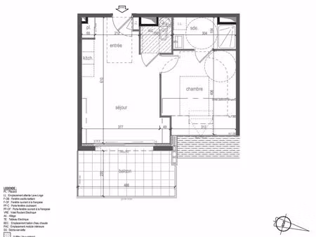 appartement 2 pièces 40 m²