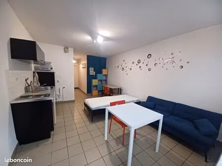 studio meublé 25 m² + garage - famars (proximité université)