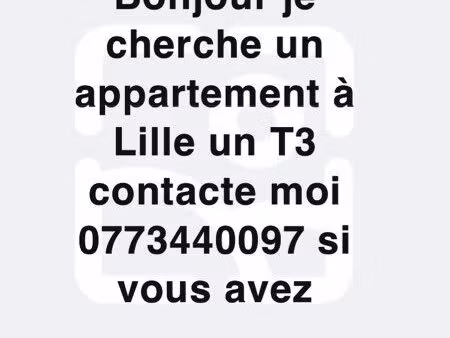 je cherche un logement t3 lille