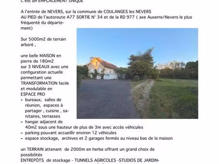 propriété à transformer en locaux pro
