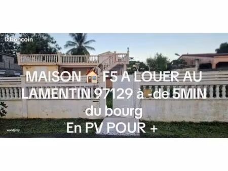 louer maison individuelle f5 au lamentin 1100