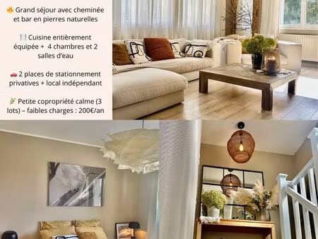 grand duplex lumineux 124 m² – 3 chambres – parking – proche arras