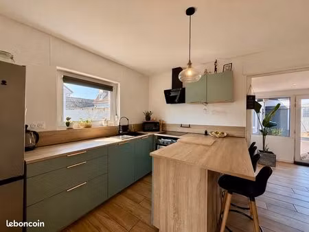 unique : maison individuelle 110m2  3ch  garage xxl et extérieur à marck