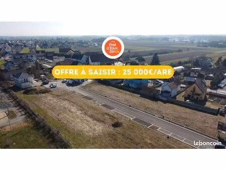 terrain 399 m² houssen