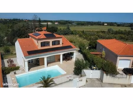 maison . 5 pièces . 130 m2 . sous-sol total . vue canigou